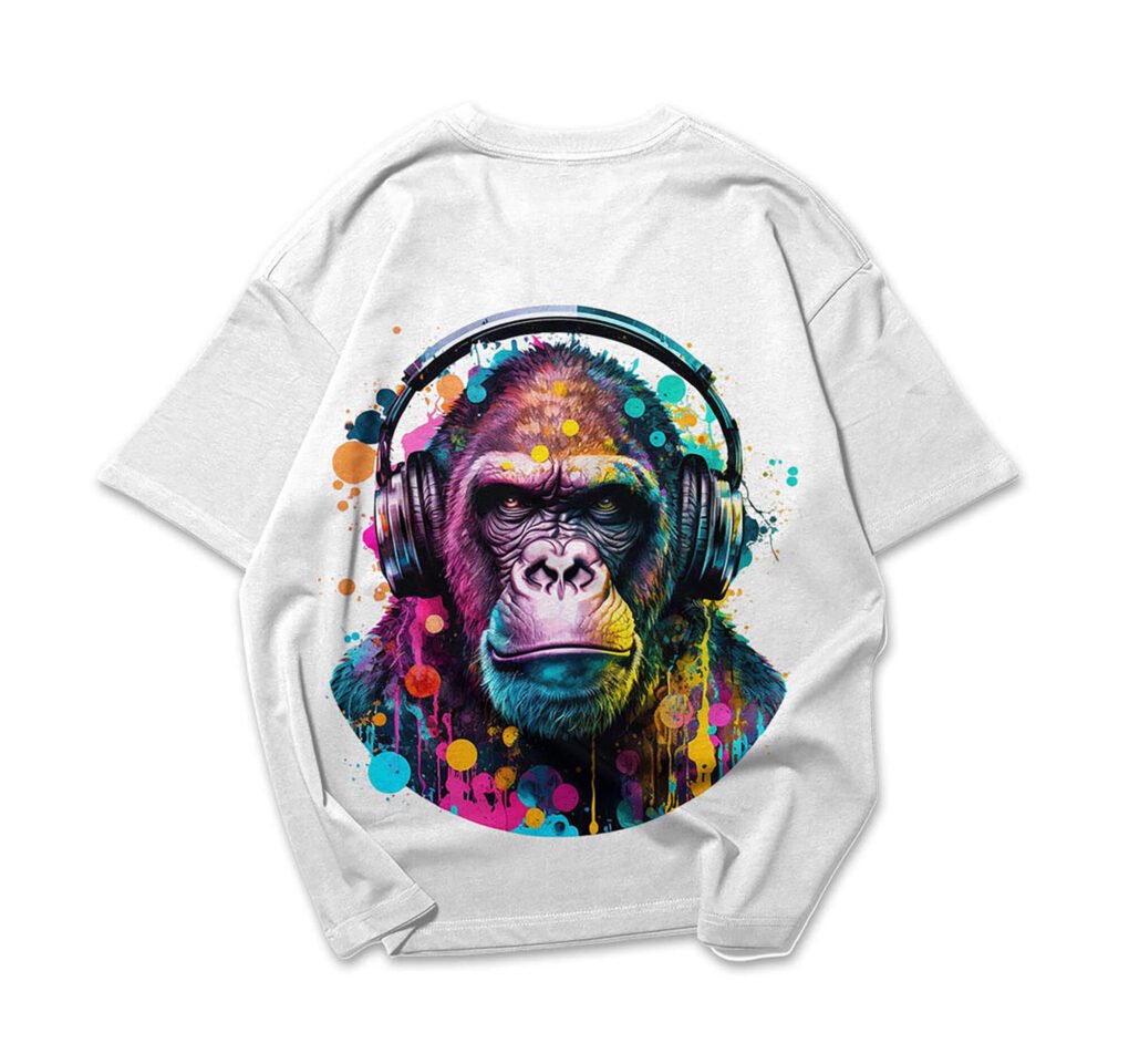The Playful Gorilla Oversized T-Shirt - Image 7