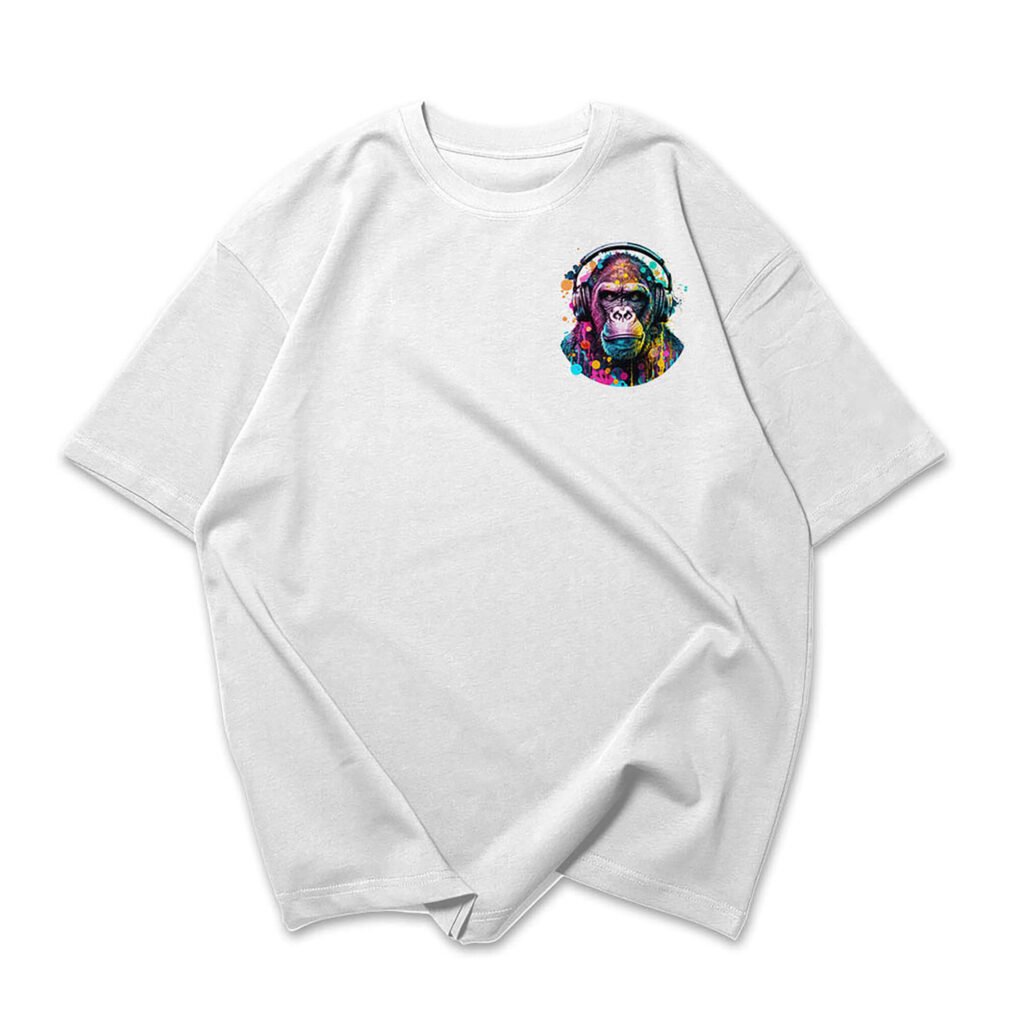 The Playful Gorilla Oversized T-Shirt - Image 8