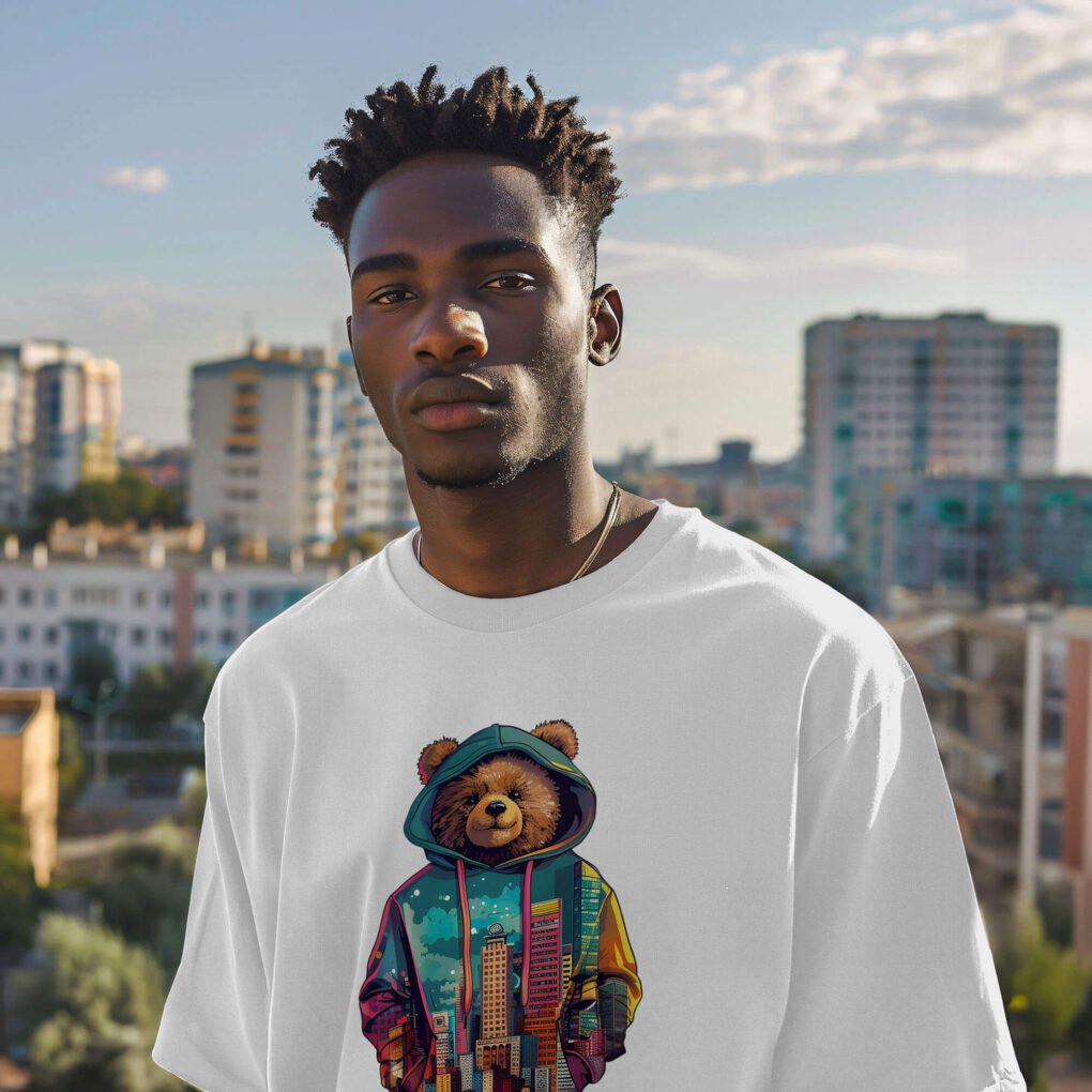 Cool Teddy Oversized T-Shirt - Image 2