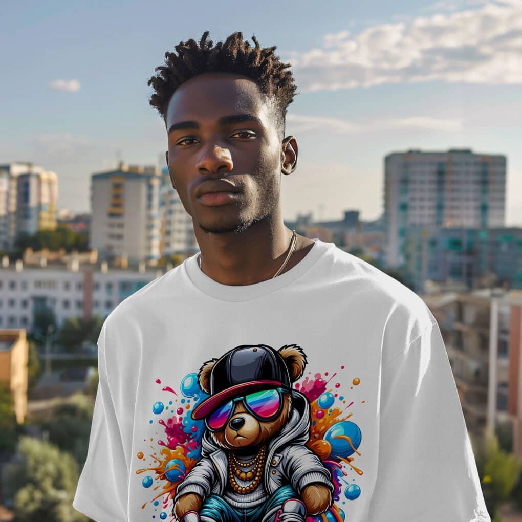 Naughty Teddy Oversized T-Shirt - Image 2
